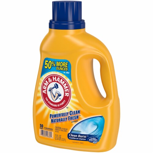 Arm & Hammer Clean Burst Liquid Laundry Detergent Perspective: right