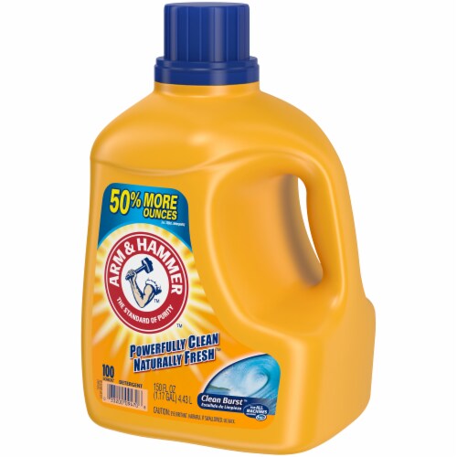 Arm & Hammer Clean Burst Liquid Laundry Detergent Perspective: right