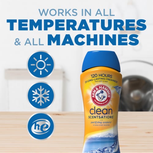 Arm & Hammer Clean Scentsations Purifying Waters In-Wash Scent Booster Perspective: right