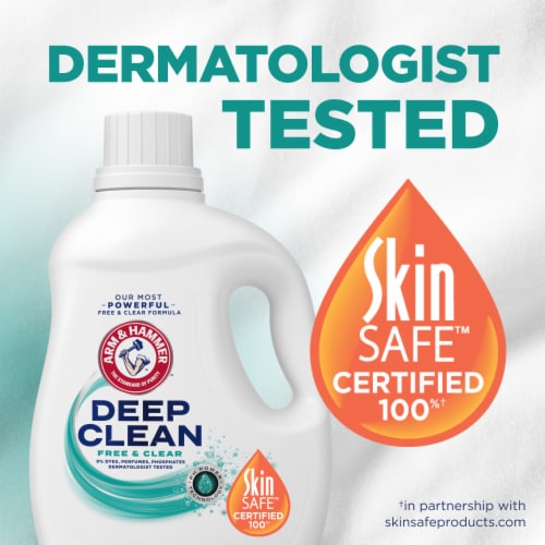 ARM & HAMMER Deep Clean Free & Clear Liquid Laundry Detergent Perspective: right
