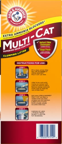 Arm & Hammer™ Multi-Cat Odor Control Clumping Litter Perspective: right