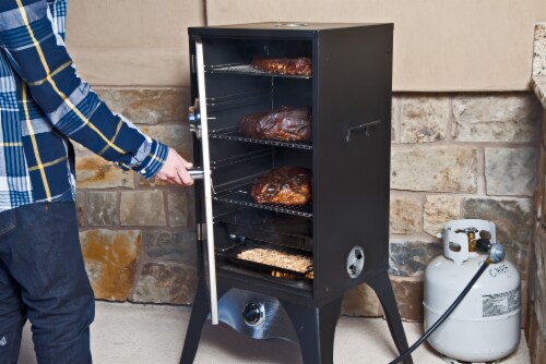 Camp Chef Wood Chunk Propane Smoker with Water Tray Perspective: right