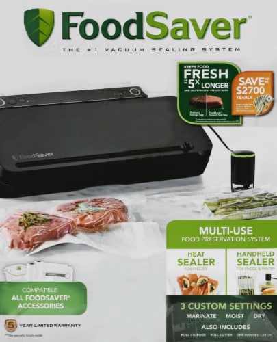 FoodSaver® Space Saving Food Vacuum Sealer - Black, 1 ct - Kroger