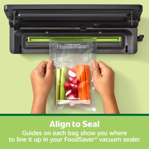 FoodSaver® Pint Pre-Cut Vacuum Seal Bags, 27 Pack Perspective: right
