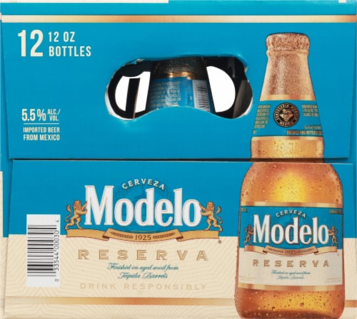 Modelo Reserva Tequila Barrel Mexican Lager Beer, 12 bottles / 12 fl oz