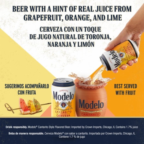 Modelo Cantarito Style Cerveza Lager Mexican Beer Perspective: right