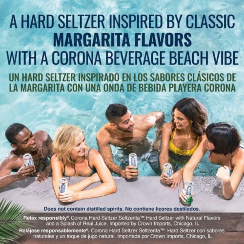 Corona Hard Seltzer Seltzerita Gluten Free Variety Pack Spiked Sparkling Water Perspective: right