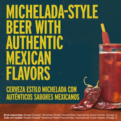 Modelo Chelada Tamarindo Picante Mexican Import Flavored Beer Perspective: right