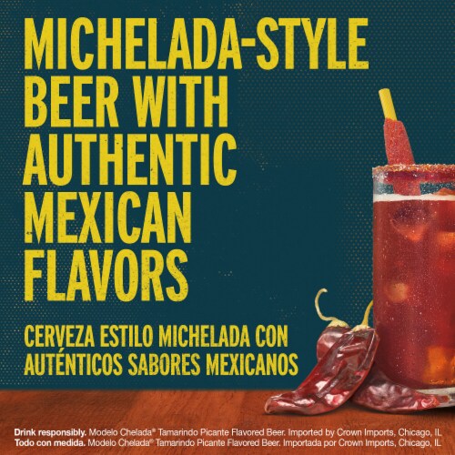 Modelo Chelada Tamarindo Picante Mexican Import Flavored Beer Perspective: right