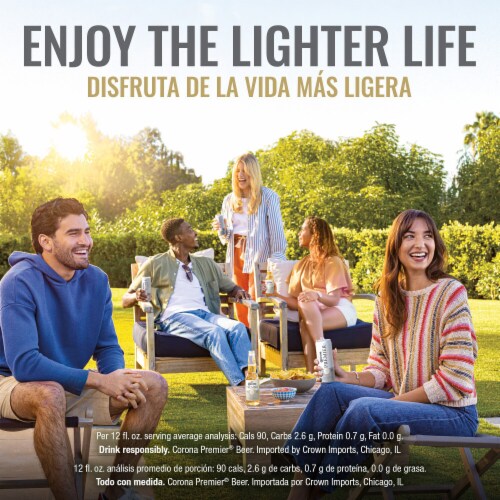 Corona Premier Mexican Lager Light Beer Perspective: right