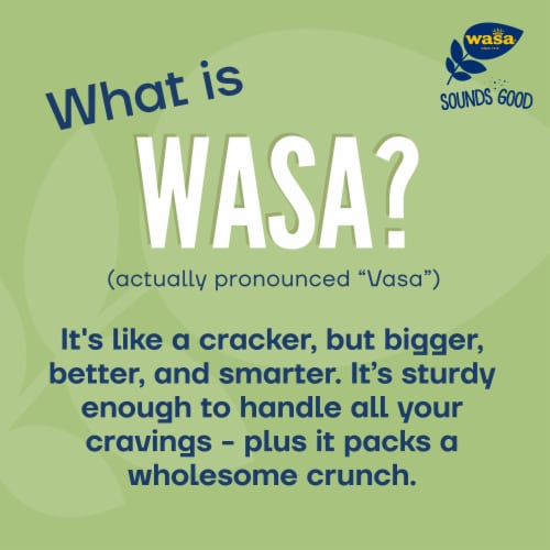 Wasa Thin Rye Wholesome Oven-Baked Non-GMO Crispbread Crackers Perspective: right