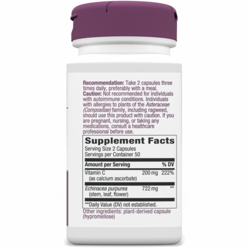 Nature's Way Echinacea & Ester C Capsules Perspective: right