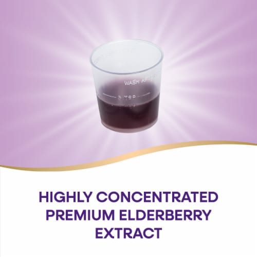 Nature’s Way Sambucus Traditional Immune Concentrated Black Elderberry Extract Berry Flavored Syrup Perspective: right