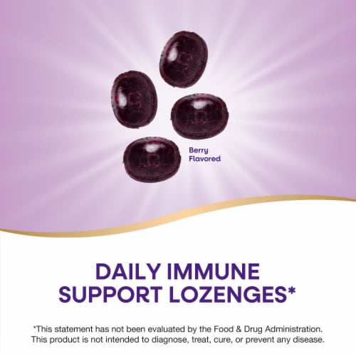Nature's Way Sambucus Immune Black Elderberry Extract Zinc Vitamin C USDA Certified Organic Lozenges Perspective: right