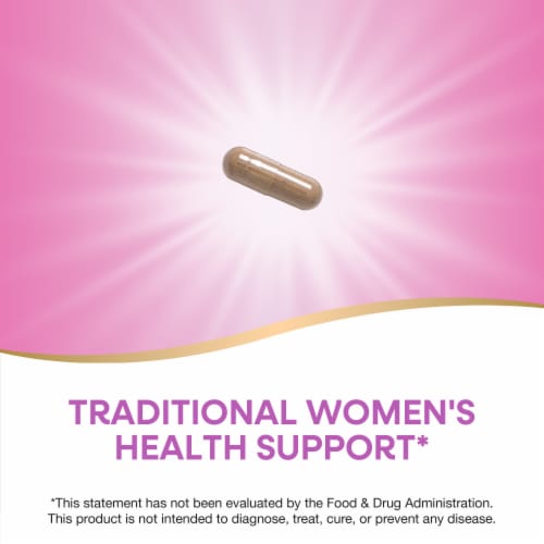 Nature's Way Black Cohosh Root Traditional Women's Health Support Vegan Capsules 540 mg Per Serving Perspective: right