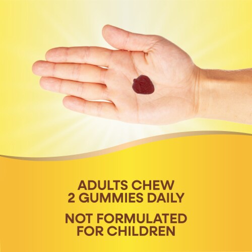 Nature's Way Alive! Hair Skin And Nails With Biotin And Collagen Strawberry Flavored Gummies Perspective: right
