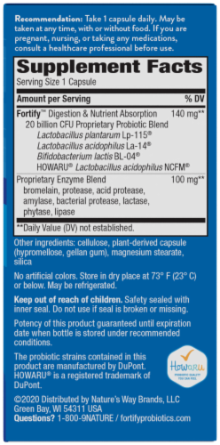 Nature's Way® Fortify™ Dual Action Digestive Complete Capsules Perspective: right