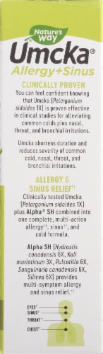Nature's Way Umcka Cherry Flavor Allergy & Sinus Tablets Perspective: right