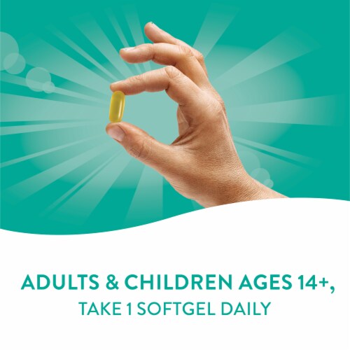 Nature's Way NutraVege Plant-Based Omega 3 Supplement Vegan Softgels 500 mg Per Serving Perspective: right