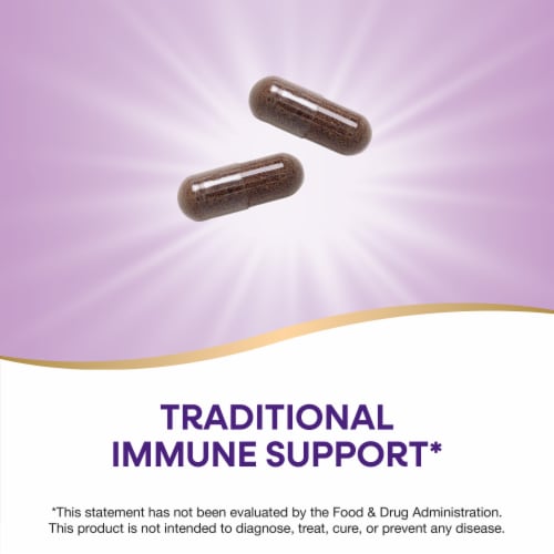 Nature's Way Black Elderberry With Elderberry And Elderflower Capsules 1150 mg Per 2 Capsule Serving Perspective: right