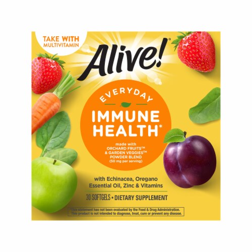 Nature's Way Alive!® Everyday Immune Health Dietary Supplement Softgels Perspective: right
