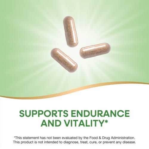 Nature's Way Siberian Eleuthero Root Vegan Capsules 1275 mg Per 3 Capsule Serving Perspective: right
