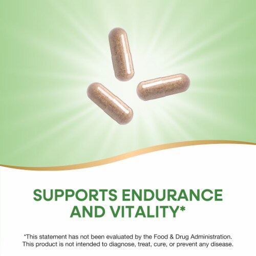 Nature's Way Siberian Eleuthero Root Vegan Capsules 1275 mg Per 3 Capsule Serving Perspective: right