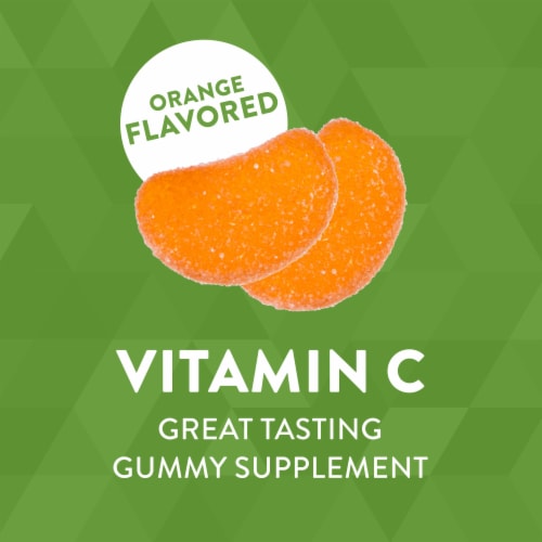 Nature's Way Orange Flavored Vitamin C Gummies 250mg Perspective: right