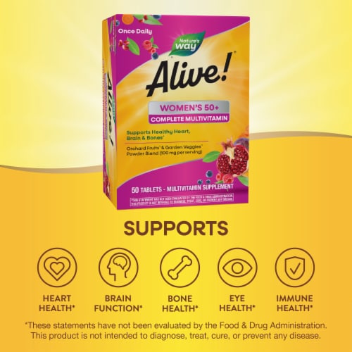 Nature's Way® Alive!® Women's 50+ Complete Multivitamin Tablets Perspective: right