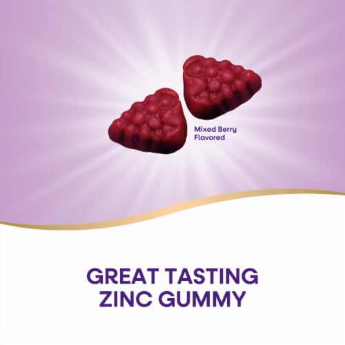 Nature's Way Mixed Berry 11 mg Zinc Gummies Perspective: right