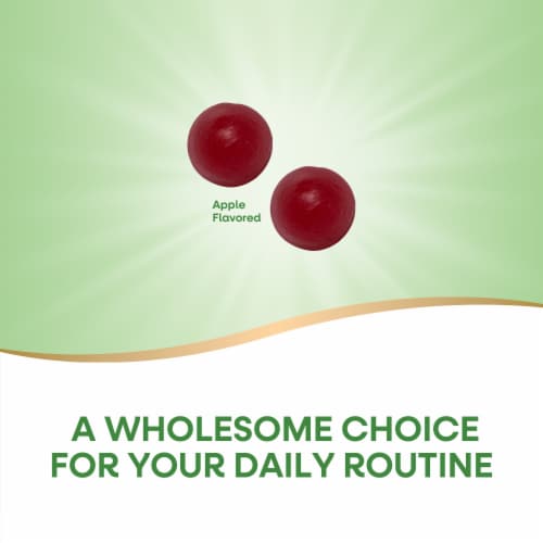 Nature’s Way Organic Apple Cider Vinegar Apple Flavored Gummies 500 mg Per 2 Gummy Serving Perspective: right