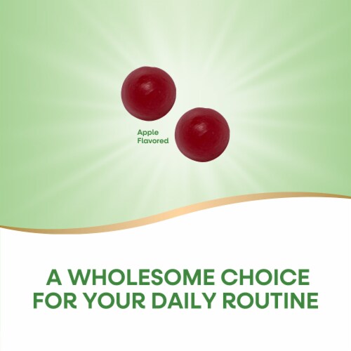 Nature’s Way Organic Apple Cider Vinegar Apple Flavored Gummies 500 mg Per 2 Gummy Serving Perspective: right