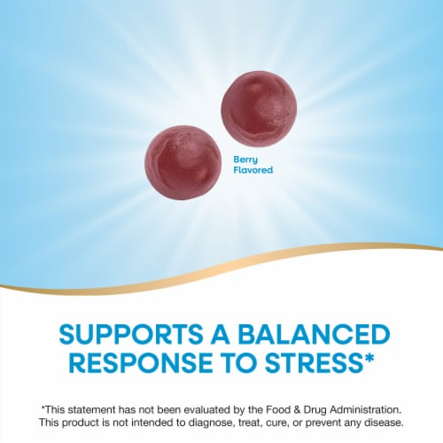 Nature’s Way Ashwagandha Reduces Stress Berry Flavored Gummies 125 mg Per 2 Gummy Serving Perspective: right