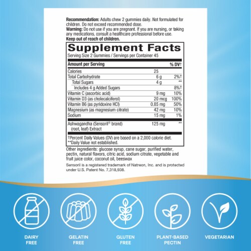 Nature's Way® Stress Defense 3 in 1 Support Gummies with Ashwagandha Perspective: right