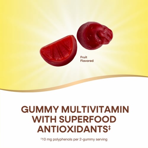 Nature's Way Alive! Men's Multivitamin B Vitamins And Vitamins D3 C E Zinc Fruit Flavored Gummies Perspective: right