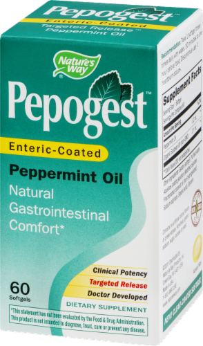 Nature's Way Pepogest Peppermint Oil Softgels Perspective: right