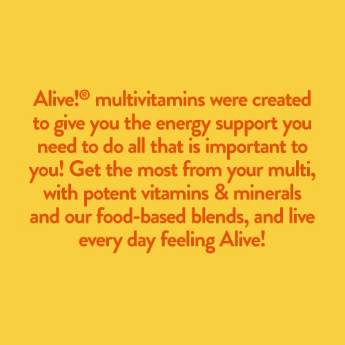 Nature's Way Alive! Whole Food Energizer Multi-Vitamin Tablets Perspective: right