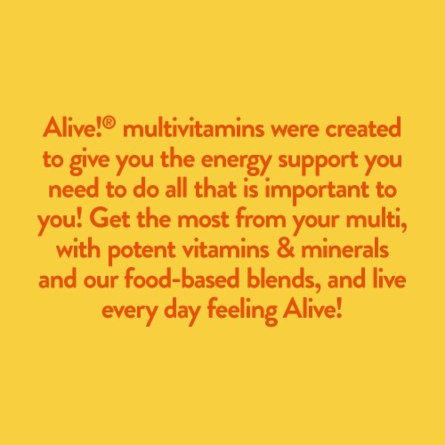 Nature's Way Alive! Whole Food Energizer Multi-Vitamin Tablets Perspective: right