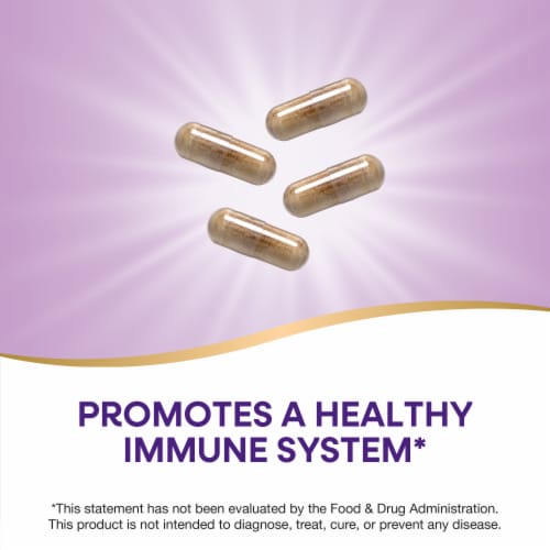 Nature's Way® Alive!® Immune Support Vitamin C Vegetarian Capsules Perspective: right