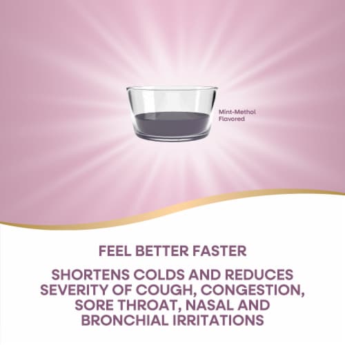 Nature's Way Cold Relief Umcka Homeopathic Multi-Symptom Cold Relief Mint Menthol Flavored Syrup Perspective: right