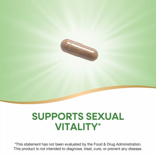 Nature's Way Horny Goat Weed Premium Extract Supports Sexual Vitality Capsules 500 mg Per Serving Perspective: right