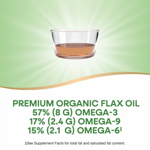 Nature's Way Organic Flax Oil Perspective: right