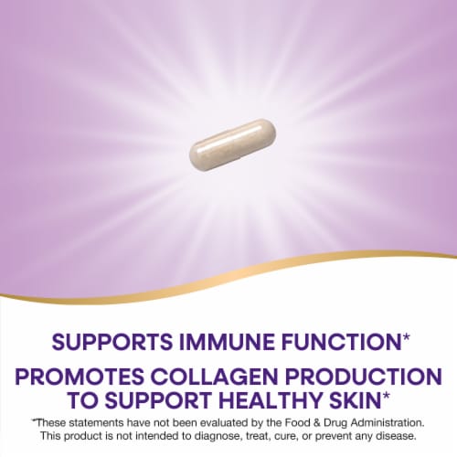 Nature’s Way Extra Strength Vitamin C with Bioflavonoids Vegan Capsules 1,000 mg Per Capsule Perspective: right