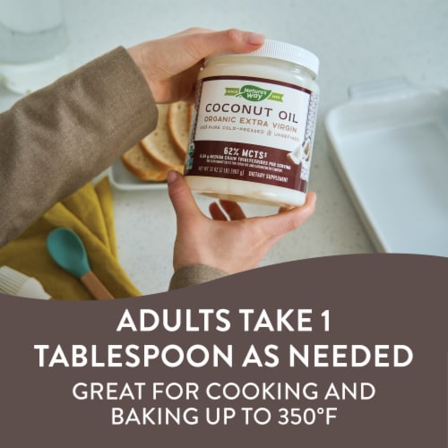 Nature's Way® Organic Extra Virgin Coconut Oil Perspective: right
