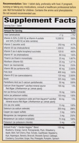Nature's Way Alive! Once Daily Ultra Potency Multivitamin Perspective: right