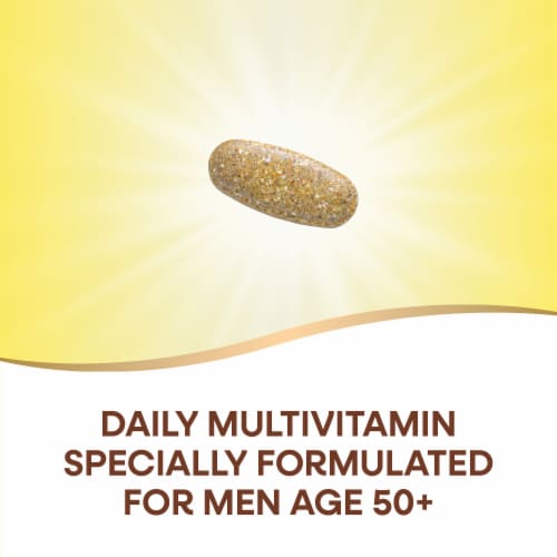 Nature's Way Alive! Men's 50+ Ultra Multivitamin With B Vitamins Plant Based Blends Tablets Perspective: right