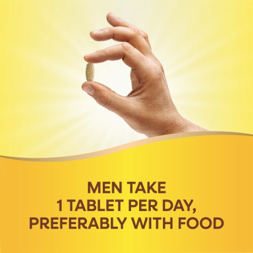 Nature's Way Alive! Men's 50+ Ultra Multivitamin With B Vitamins Plant Based Blends Tablets Perspective: right