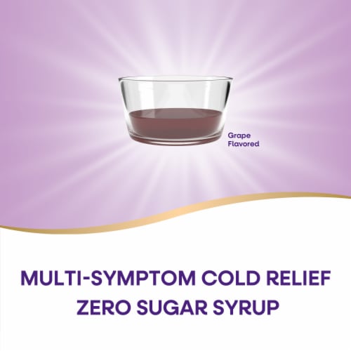 Nature's Way Umcka ColdCare Sugar Free Grape Flavored Soothing Syrup Perspective: right