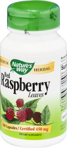 Nature's Way Red Raspberry Leaves Capsules Perspective: right