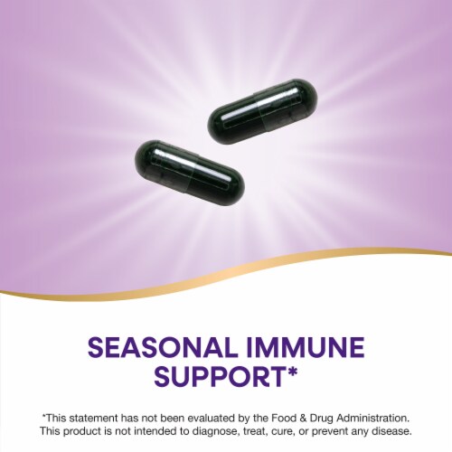 Nature's Way Spirulina Micro-Algae with Vitamin A Capsules 760 mg Per 2 Capsule Serving Perspective: right